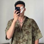 Vintage Baroque Cuban Collar Floral Shirt