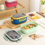 Double-Layer Bento Lunch Box – Microwaveable with Compartments | Office & Meal Prep Friendly - Image 5