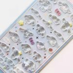 Cute 3D Cartoon Embossed Hollow Stickers Set - Image 35