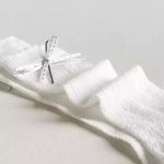 Spring Summer Grey Bow Cotton Slouch Socks - Image 6