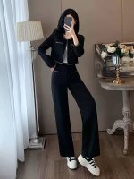Chic Two-Piece Set for Women – Elegant Top and Wide-Leg Pants Outfit - Image 2