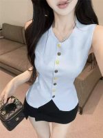 Women's Knitted Summer Vest – Unique Sleeveless Lightweight Trendy Top - Image 4
