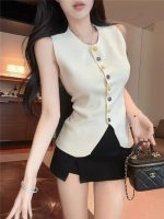 Women's Knitted Summer Vest – Unique Sleeveless Lightweight Trendy Top - Image 7