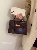 Retro Crocodile-Pattern Small Square Crossbody Bag – Women's Elegant Autumn/Winter Kelly-Style Handbag - Image 28