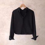 Men’s Solid Color Long Sleeve Business Casual Shirt – Clean Fit Everyday Top - Image 3