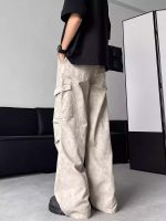 Retro Cargo Paratrooper Wide Leg Workwear Pants for Men - Image 3