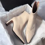 Women's French Pointed Toe Elastic Ankle Boots - Image 9