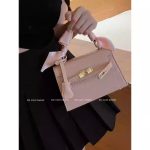 Luxury Crocodile Embossed Kelly Handbag - Image 9