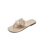 Pearl Boho Roman Flip-Flop Sandals for Women - Image 8