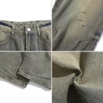 Men’s Loose Fit Vintage Washed Straight-Leg Street Style Jeans - Image 6