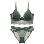 Wireless Lace Triangle Cup Minimizing Bra - Image 4
