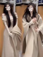 French Style Off Shoulder Bodycon Long Dress Women Elegant Fitted Base Dress - Image 4