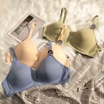 Simple Triangle Cup Deep V Seamless Bra for Women – Light, Thin, Wire-Free Comfort - Image 3