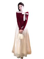 Red Off Shoulder Knit Top Women Slim Fit Elegant Base Layer - Image 6