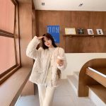 Faux Fur Winter Coat for Women | Luxury Thick Coat with Soft Rabbit-Style Collar - Image 5