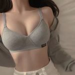 Women’s Cotton Bra – Gathered, Wire-Free, Thin, Comfortable, Anti-Sagging with Side Support - Image 8