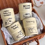 Cute Cat Doodle Stainless Steel Portable Travel Cup - Image 4