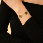 Cross-border titanium steel lucky clover five-leaf clover five-flower five-leaf bracelet light luxury high-end female hot-selling stainless steel hand jewelry - Image 14