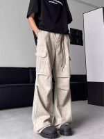 Retro Cargo Paratrooper Wide Leg Workwear Pants for Men - Image 4