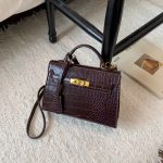 Retro Crocodile-Pattern Small Square Crossbody Bag – Women's Elegant Autumn/Winter Kelly-Style Handbag - Image 14
