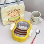 Cute Duck & Bee Stainless Steel Lunch Box 304 Insulated Large Capacity Bento with Compartments - Image 3
