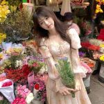 French Floral Ruffled Maxi Dress – Elegant Waist-Cinching Tea Break Dress for Women - Image 6