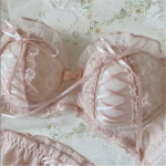 Lolita Ball Innocence Soufflé Japanese Sweet Girl Lace Wireless Underwear Bra Set - Image 11