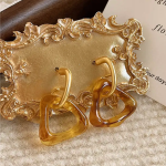 High-end retro coffee-colored earrings celebrity hot style temperament earrings - Image 10
