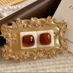 High-end retro coffee-colored earrings celebrity hot style temperament earrings - Image 11