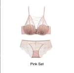 European Sexy Strappy Beautiful Back Thin Padded Bra Set  Lace-Up Underwear for Women - Image 11