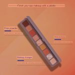 NOVO eye shadow palette makeup-free waterproof earth-color pearlescent matte glitter - Image 9