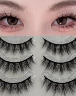 Comic Style Wet Look Glue-Free One-Piece False Eyelashes - Image 5