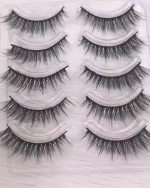 Comic Style Wet Look Glue-Free One-Piece False Eyelashes - Image 2