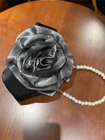 Vintage Pearl Camellia Round Handbag - Image 10