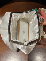Vintage Pearl Camellia Round Handbag - Image 11