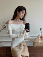 Women’s Floral Off-Shoulder Asymmetric Knit Top - Image 5