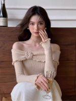 Women’s Floral Off-Shoulder Asymmetric Knit Top - Image 8