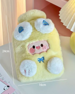 Plush Refillable Hot Water Bottle for Comfort and Relief - Image 2