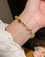 Colorful Zircon Tree Branch Bracelet - Image 12