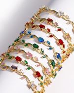 Colorful Zircon Tree Branch Bracelet - Image 11