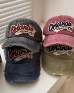 Unisex Washed Distressed Baseball Cap - Image 5