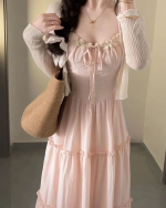 Spaghetti Strap Maxi Dress Set for Women