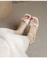 Fairy French Low Heel Roman Sandals for Women - Image 3