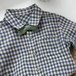 Boys Plaid Loose Fit T-Shirt and Pants Set – Korean Style Kids Outfit - Image 3