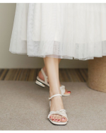 Fairy French Low Heel Roman Sandals for Women - Image 4