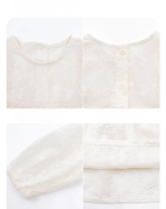 Mori Style Girls Lace Embroidered Base Layer Top - Image 8