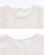 Mori Style Girls Lace Embroidered Base Layer Top - Image 6