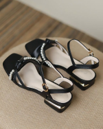 Fairy French Low Heel Roman Sandals for Women - Image 8