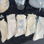 White Lace Bow Mid-Calf Socks – Sweet Fairy Style Long Socks for Women - Image 2