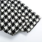Checkered pattern black-white-Gray thick blazers - Image 3